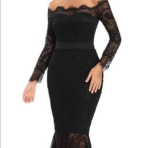 LALAGEN Formal off shoulder mermaid dress